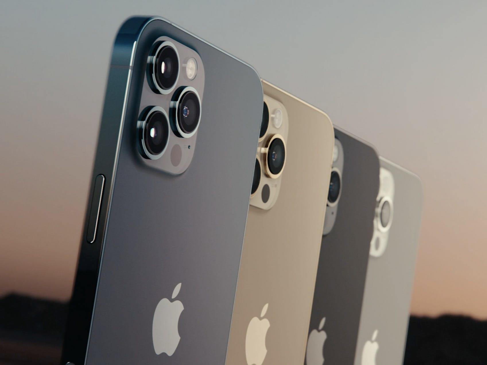 The iPhone 12 Pro is available in 4 colors â€