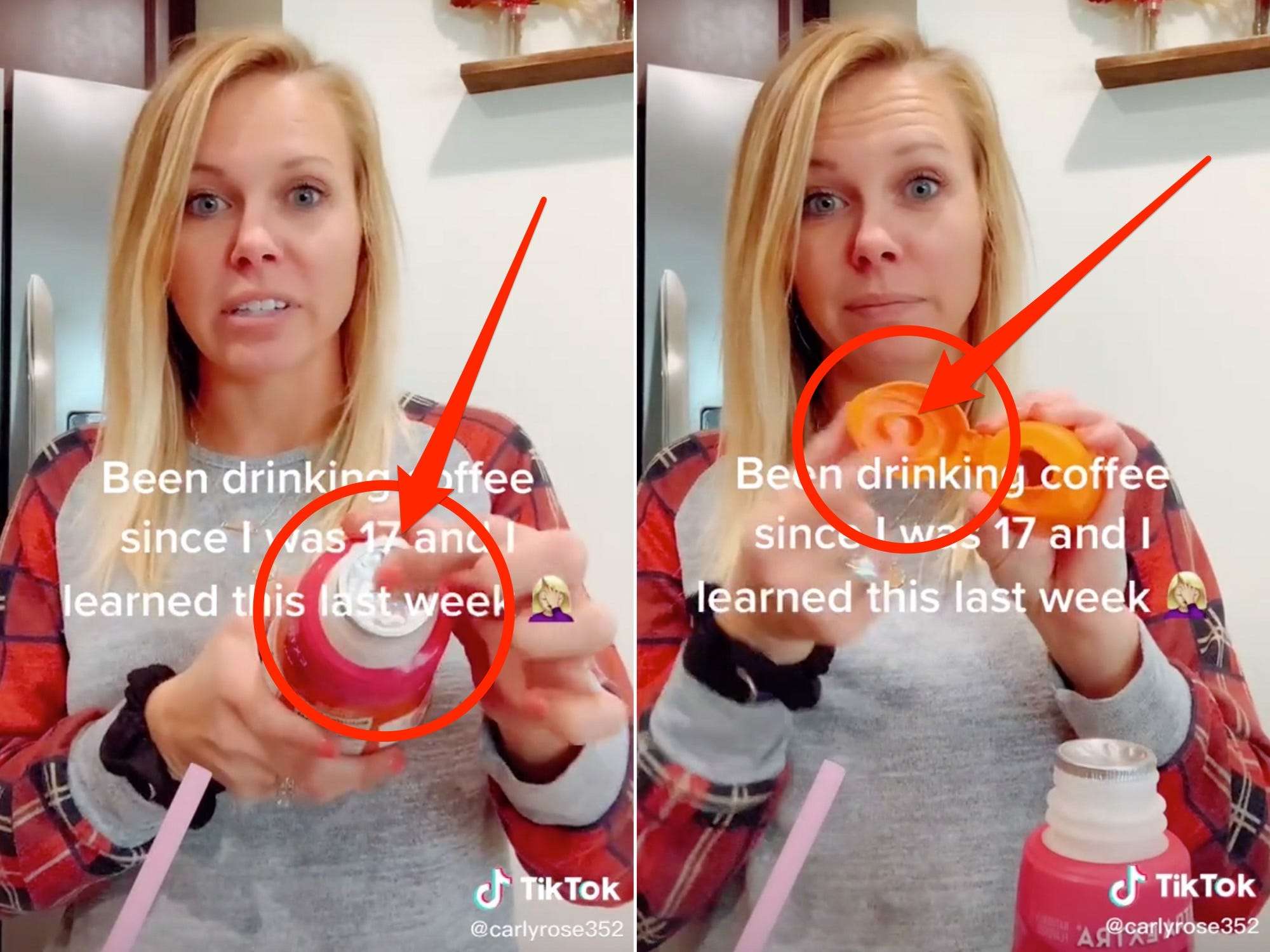 a tiktoker shared her foolproof hack for opening coffee creamer in seconds
