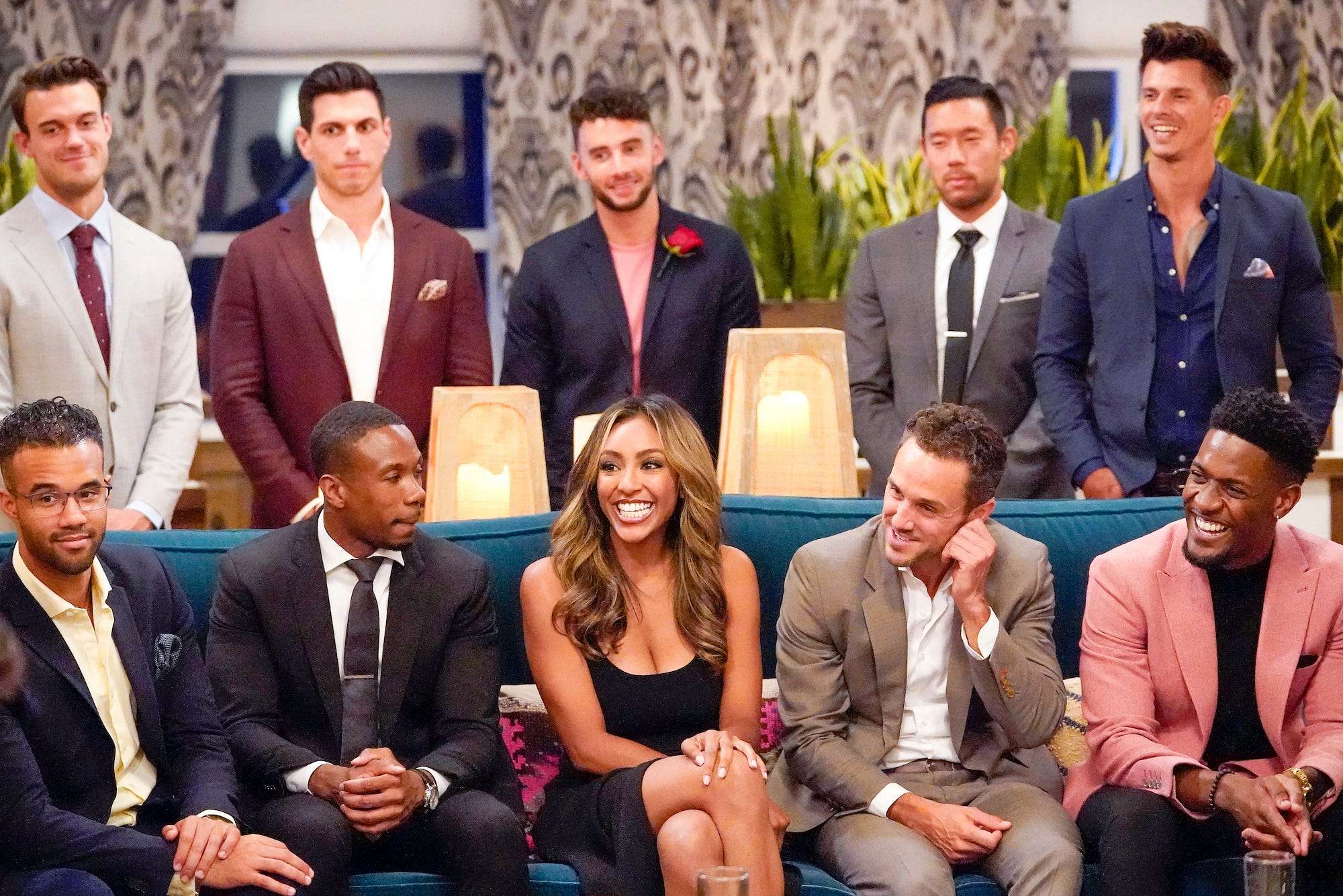 Adams with the contestants of "The Bachelorette. 