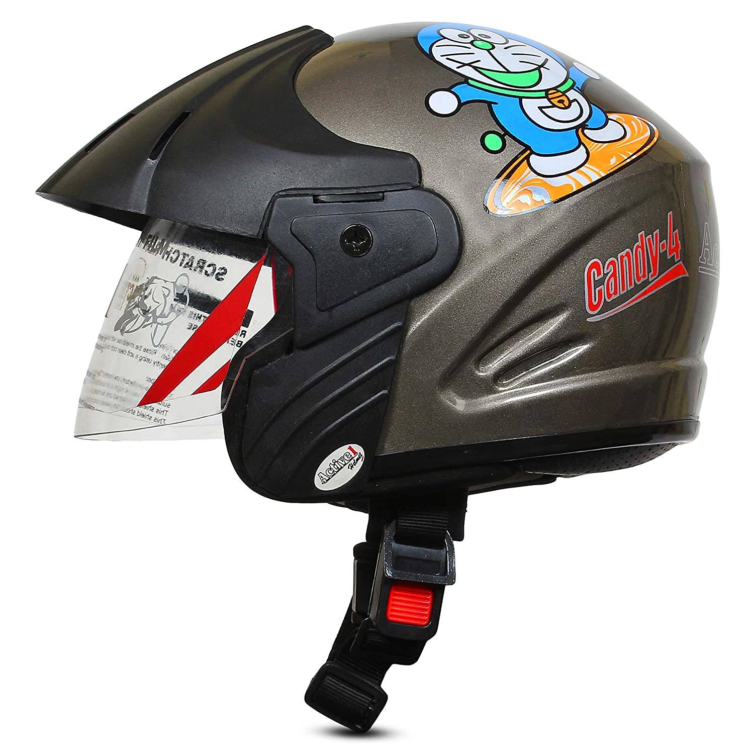 BeBeFun Safety Adjustable Size Kids Babies Bike Multi-Sports Helmet for Boy 3-7 Years Old Lighting Theme 