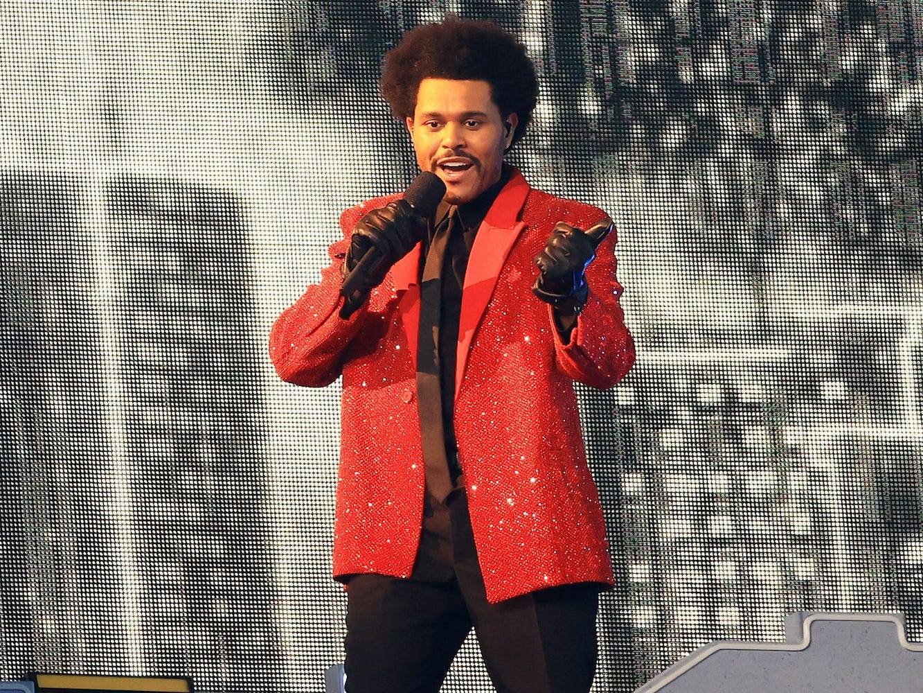 The Weeknd Wore Creeper Shoes for His Halftime Performance at the Super Bowl