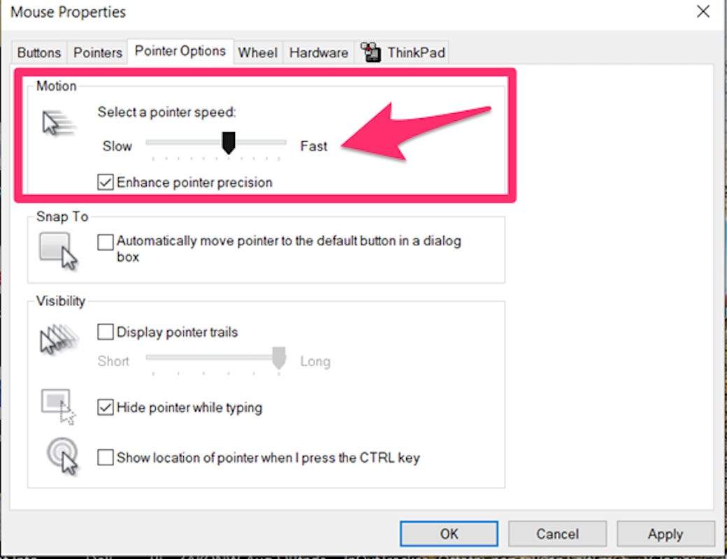 How to Improve Your Mouse-Pointing Accuracy in Windows 10