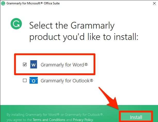 grammarly microsoft word add-in