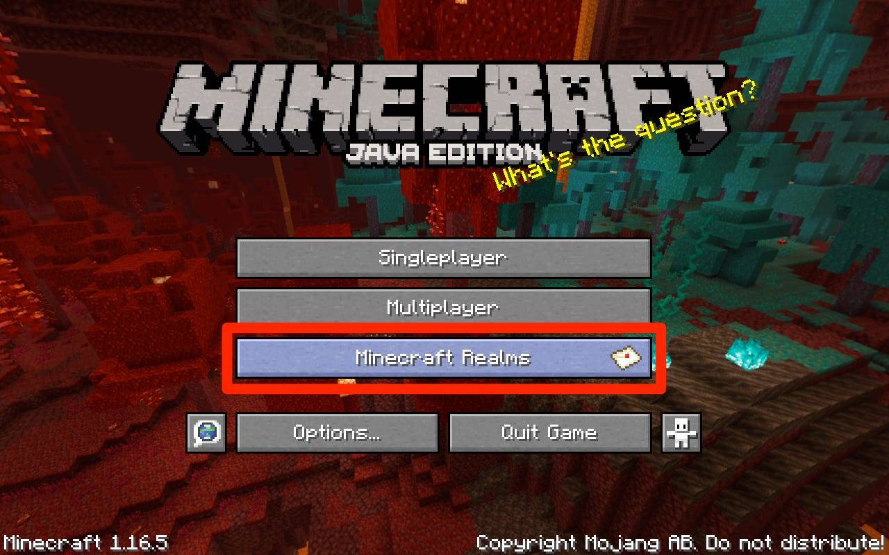 How to set up a Minecraft Realms multiplayer server