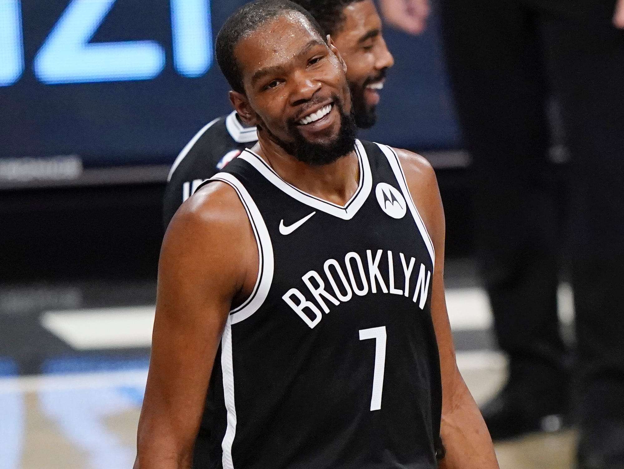 Kevin Durant with the Brooklyn Nets.Kathy. 