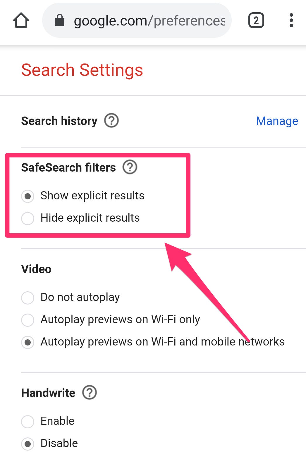 How to turn Google SafeSearch on or off and understand what it blocks |  Business Insider India