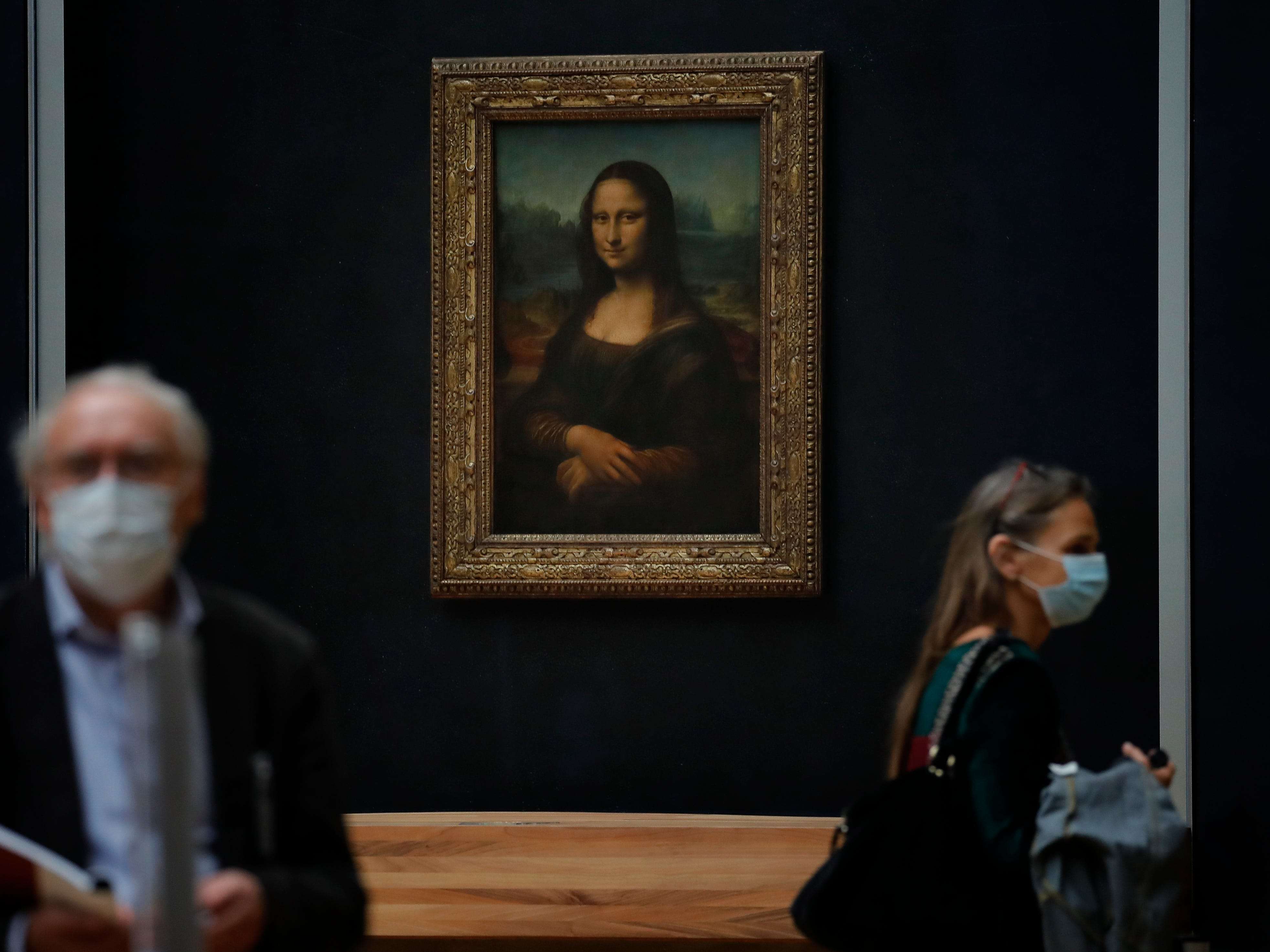 Mona Lisa Portrait Square Cufflinks Artist Art Work Da Vinci Present Gift Box 