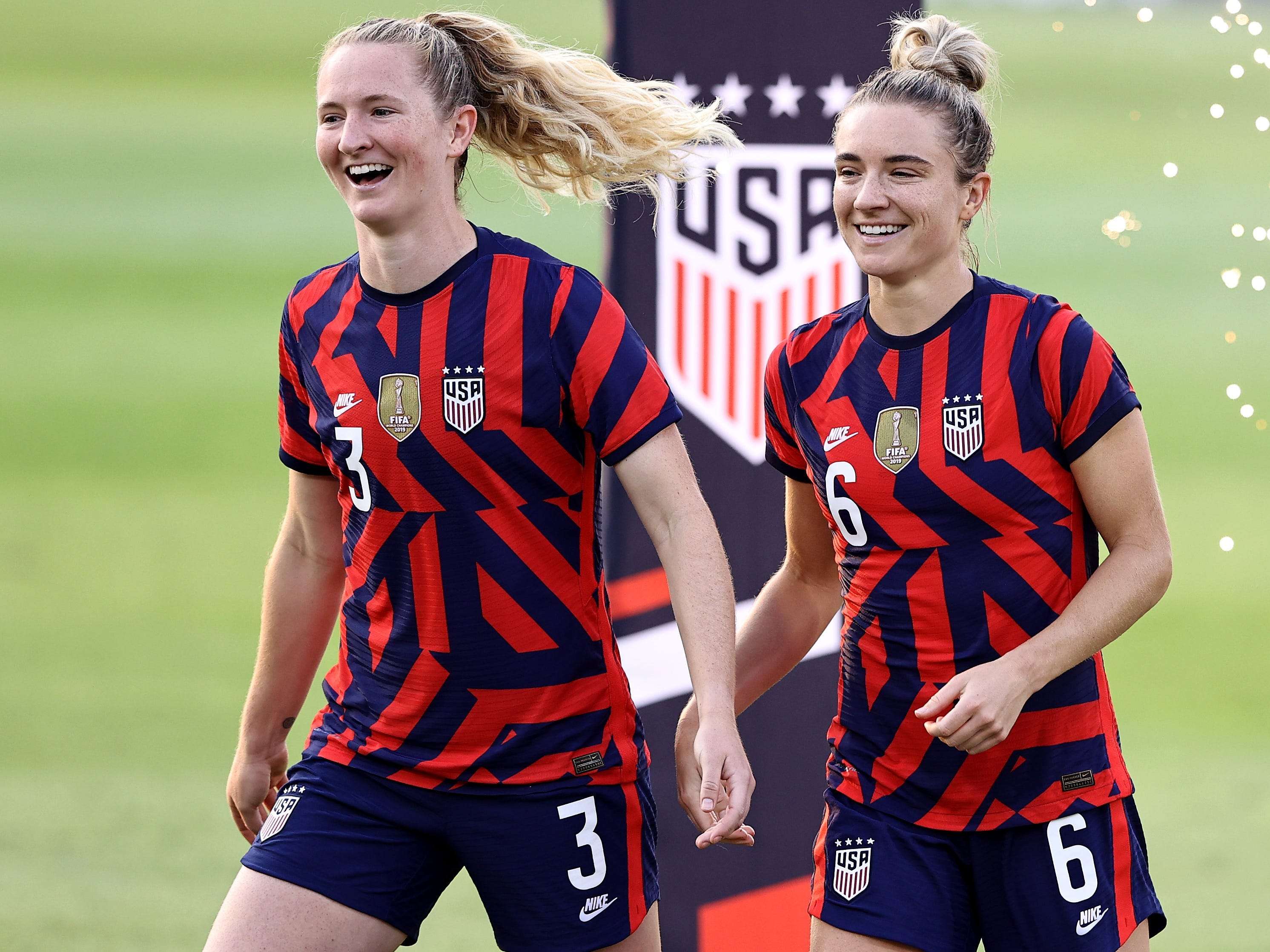 US Soccer sisters Sam and Kristie Mewis celebrated becoming Olympians ...