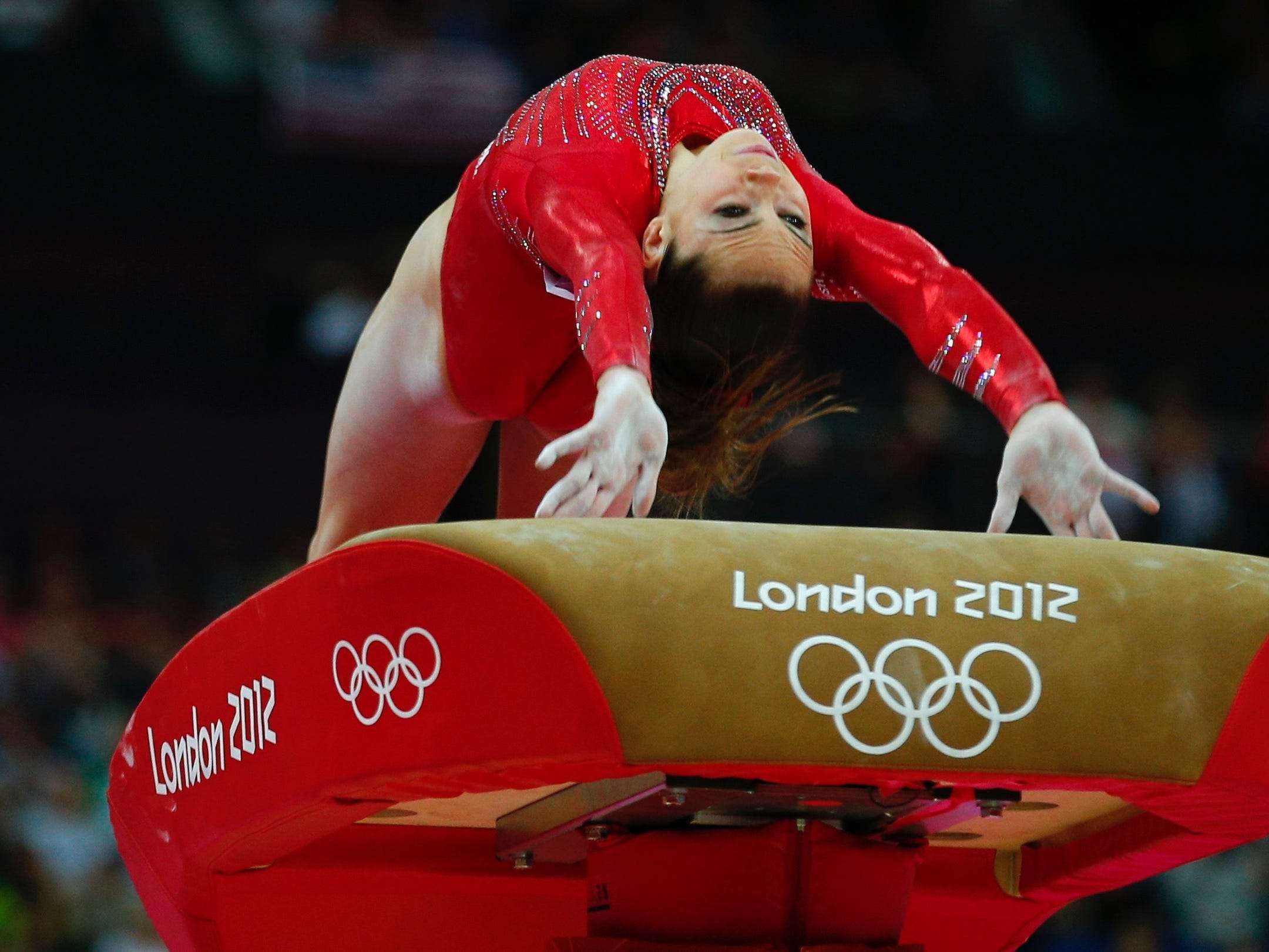 McKayla Maroney says she was forced to compete with a broken foot in the 20...