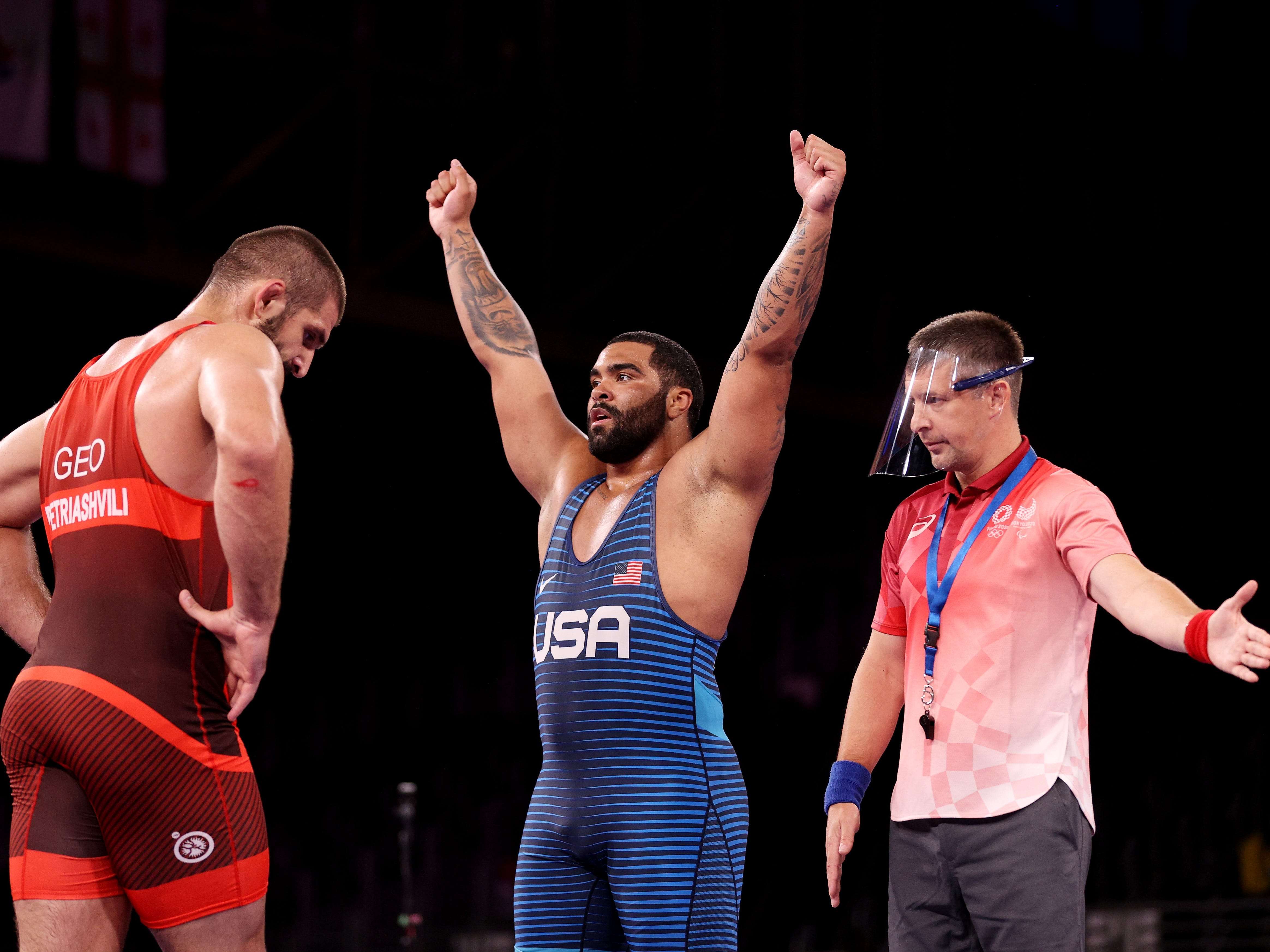 A US wrestling heavyweight pulled off a lastsecond miracle to win gold