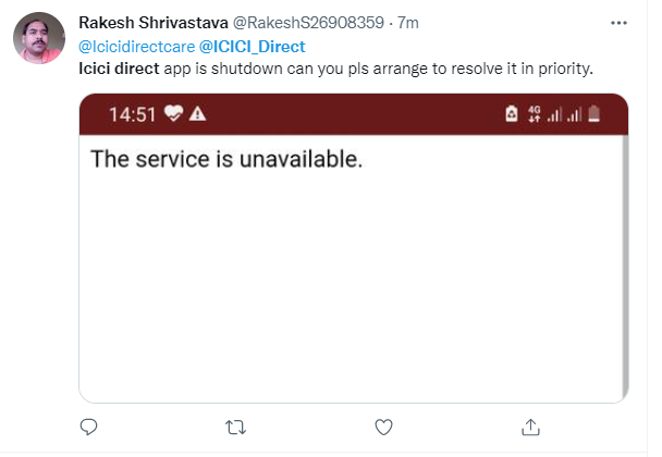 ICICIDirect website and app down;  Users complain about not being able to login
