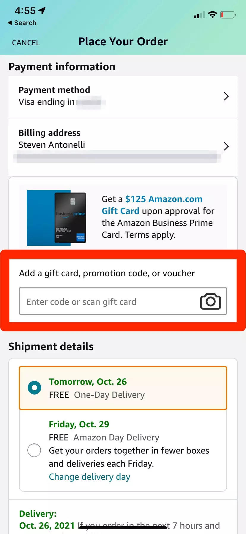 Where do you insert a promo code on Amazon? - Quora