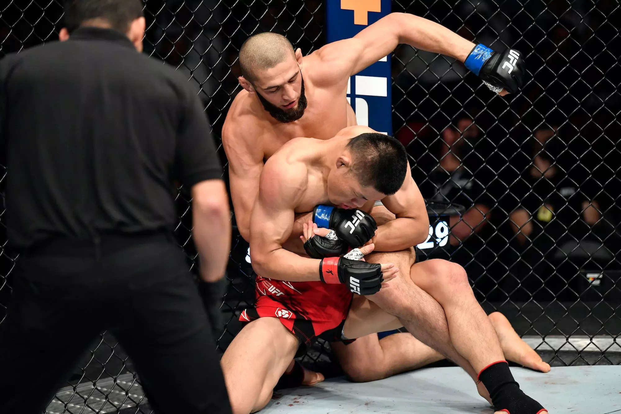 Ultimate gangster Khamzat Chimaev choked opponent Li Jingliang unconscious in UFC performance for the ages Business Insider India