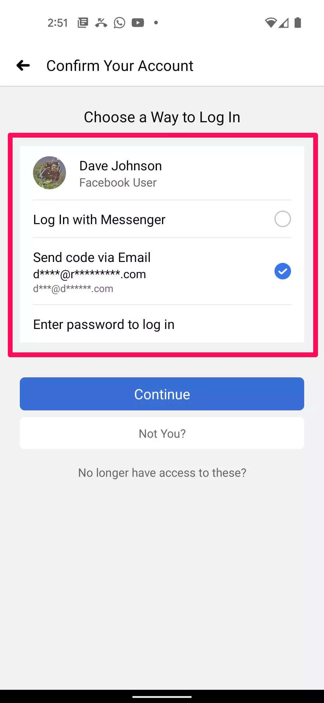 Can't Login Using Facebook