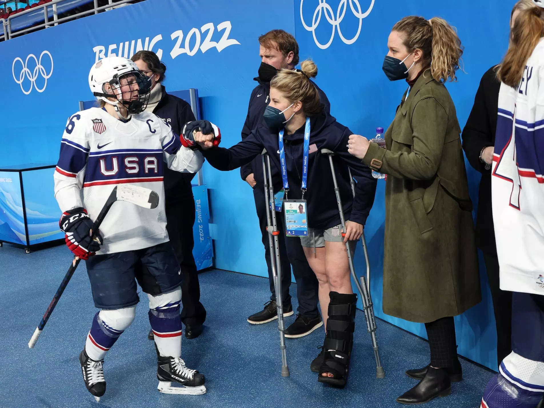 A USA hockey star suffered a gruesome injury minutes into the Olympics that...