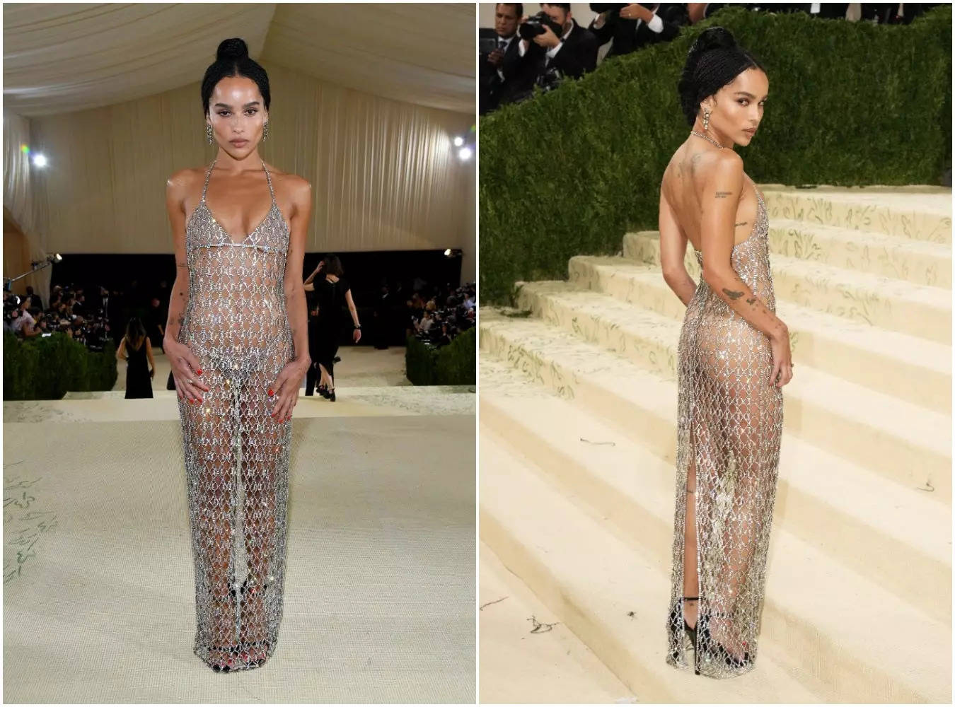
Zoë Kravitz says criticism for showing too much skin at the 2021 Met Gala led her to delete all her Instagram photos
