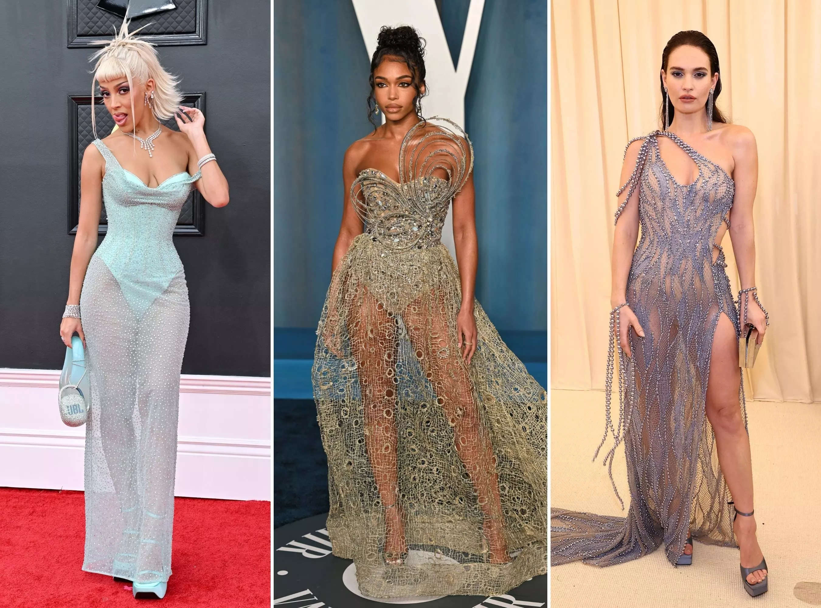 The Sheer Dress Trend Just Gave Us the Most Naked Oscars Red