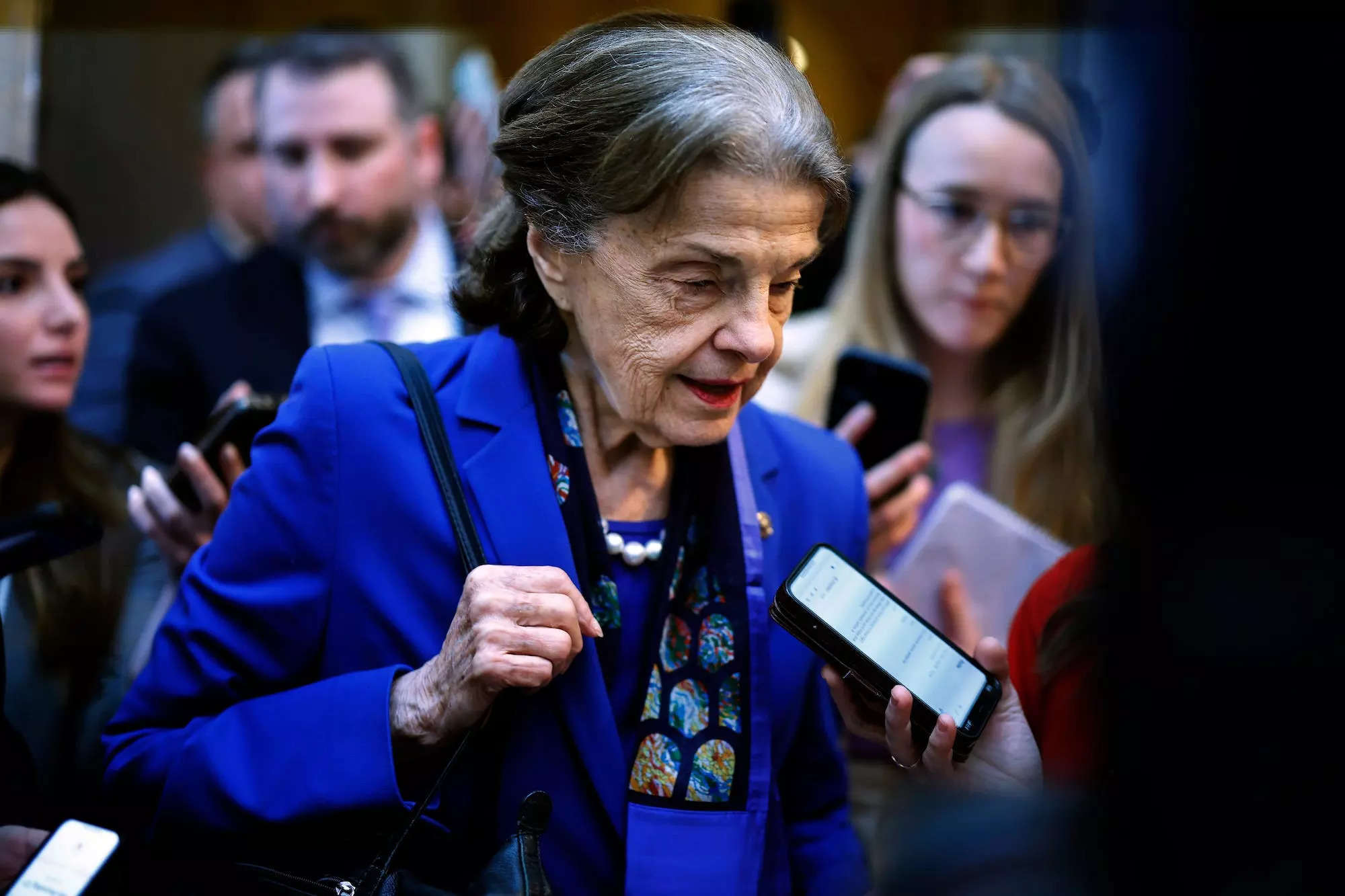 Baffled Dianne Feinstein walks out of Senate chamber wondering what just happened: ‘Did I vote for that?’