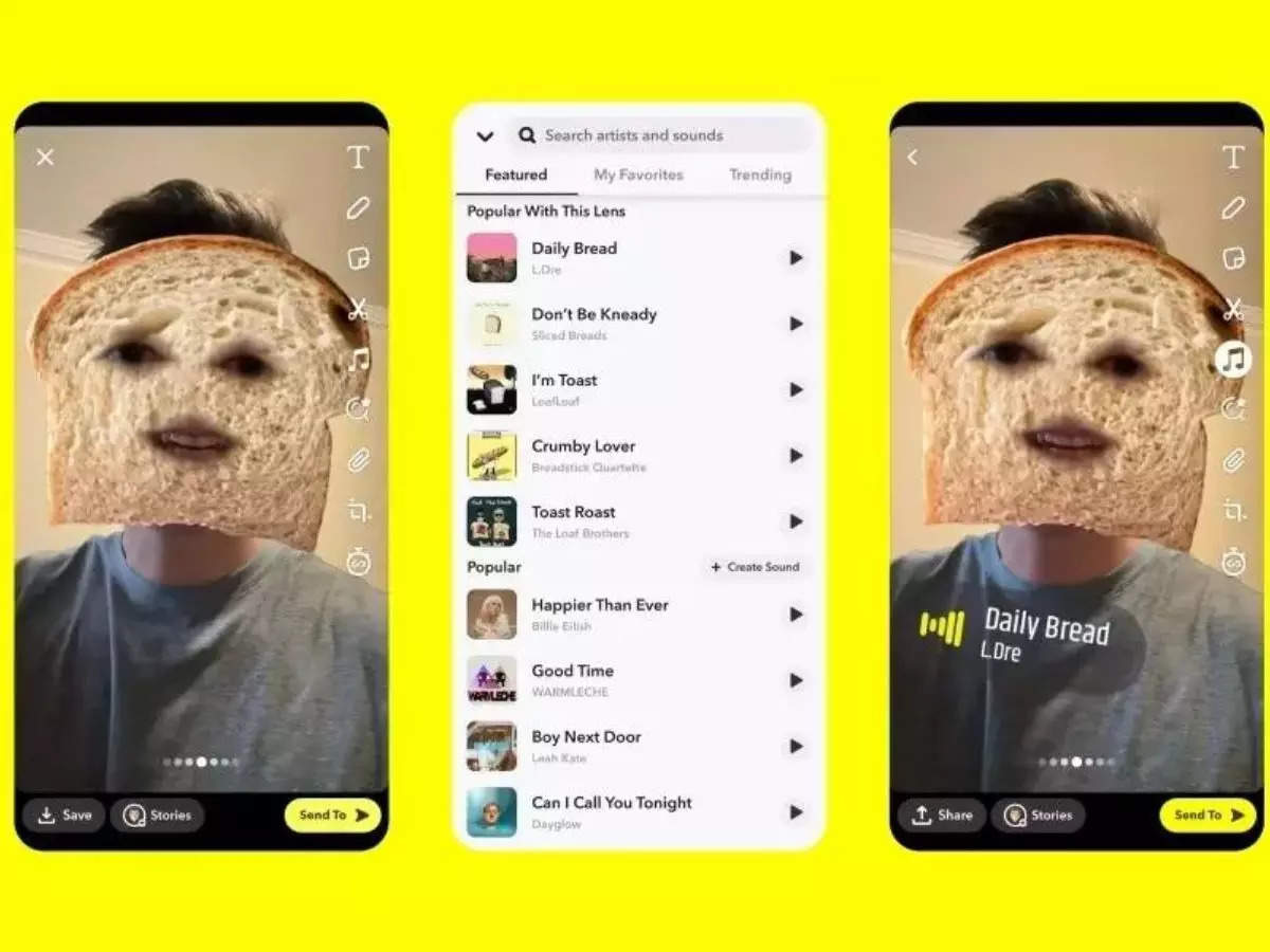 
Snapchat now recommends sounds for photos, videos
