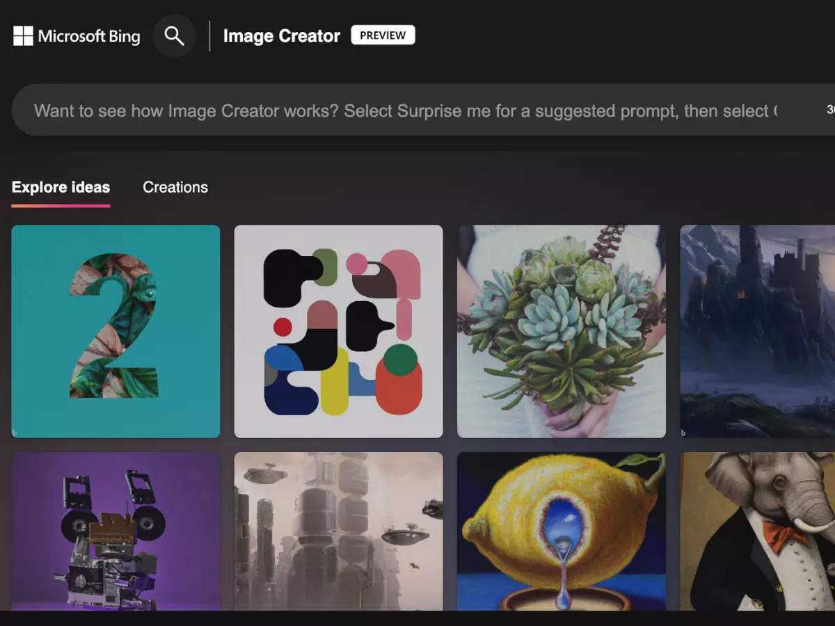 Here's how to use Bing's free Image Creator to generate AI images ...