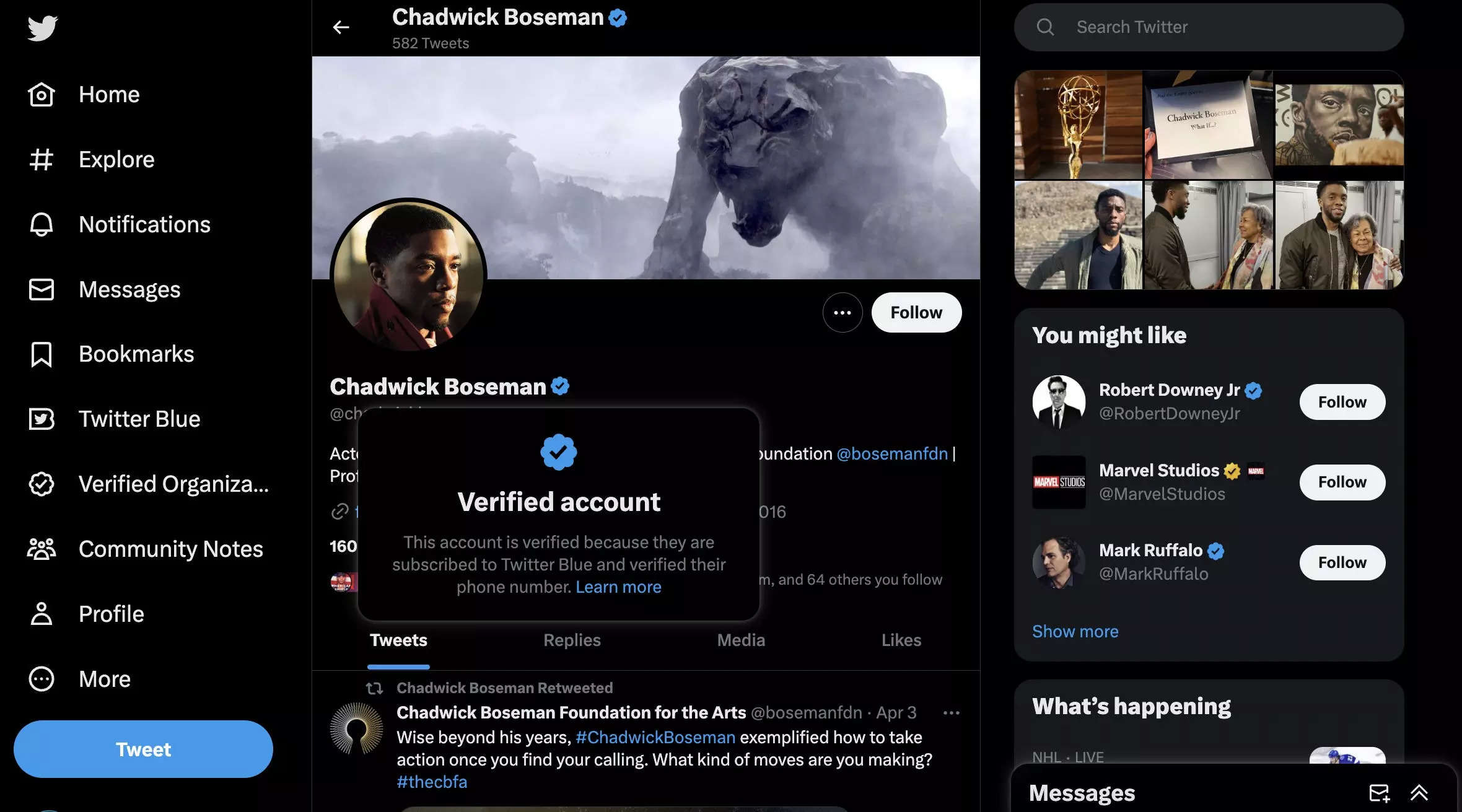 Twitter is adding verified check marks to the accounts of dead celebrities, making them look like paid Twitter Blue subscribers