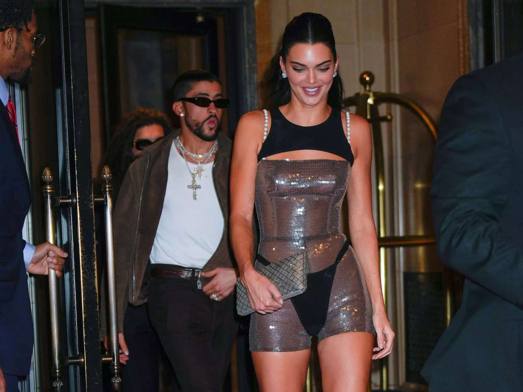 Kendall Jenner re-created a '90s Chanel look with a thong and see-through  romper for a Met Gala after-party
