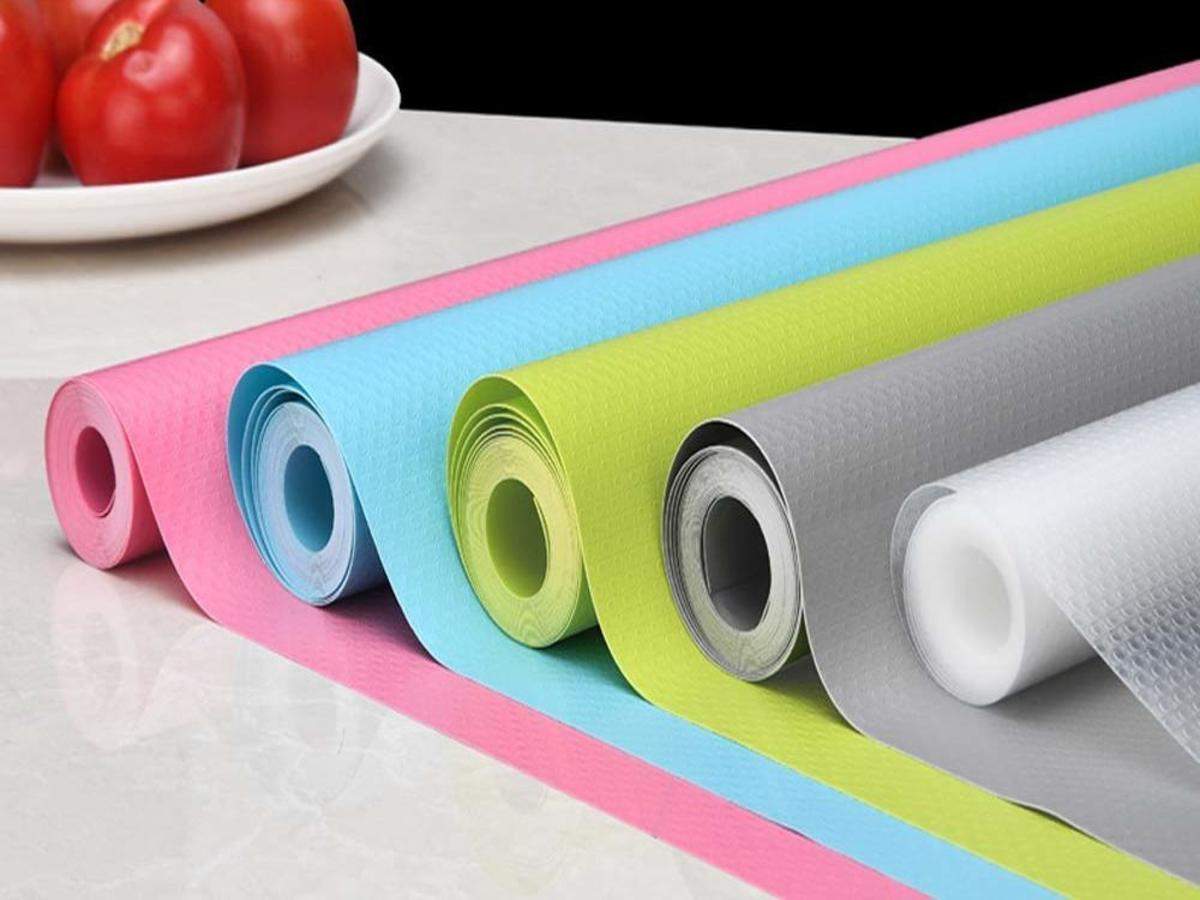 Bloss Shelf Liner Cabinet Pad Refrigerator Mat Waterproof Non-Silp Drawer Mat for Kitchen Home-Clear 17.7 ×59 Inch