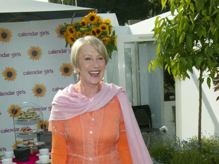 In the early noughties, Helen Mirren wasn't quite as experimental with her Cannes Film Festival fashion in the way that we know and love today.