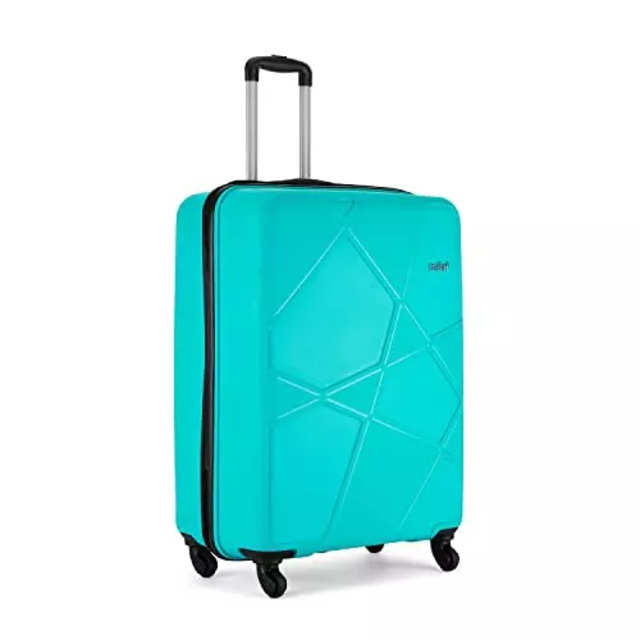 4 Wheeler Grey ABS Hard Case Trolley Bag, For Luggage, Size: 55 Cm