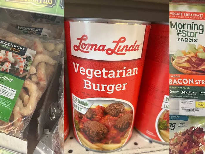 In the Loma Linda Market, there is no meat