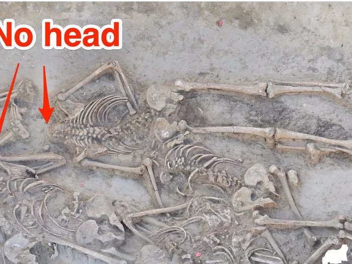 Dozens of headless bodies in a 7,000-year-old mass grave