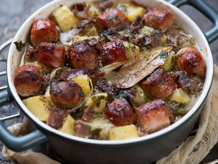 Dublin coddle is a warm stew made up of leftovers that makes for a perfect comfort dish.
