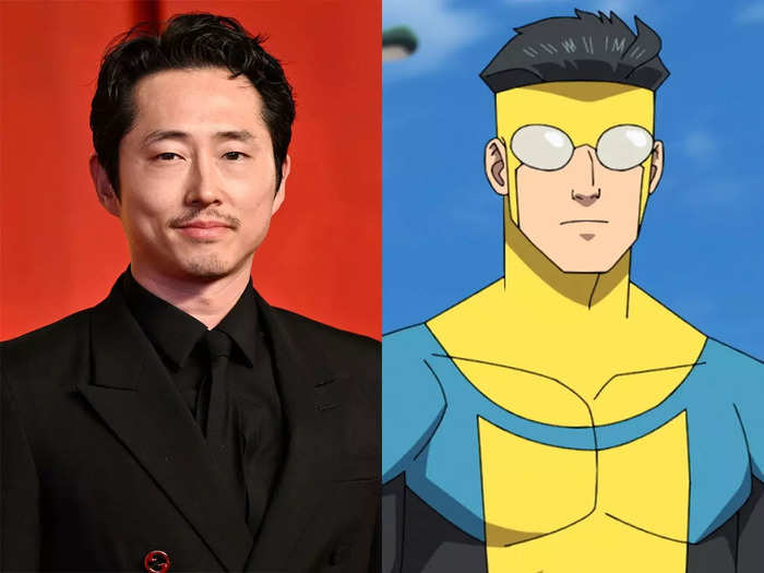 Emmy-winner Steven Yeun plays Mark Grayson, a high school student and young superhero who goes by the name Invincible.