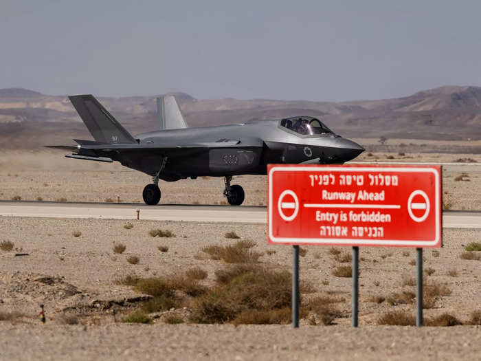 Photos show Israel's F-35I Adir stealth fighter jets used to defend ...