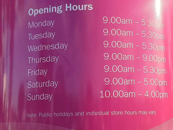 Thinking shops and cafés will be open past 5 p.m.