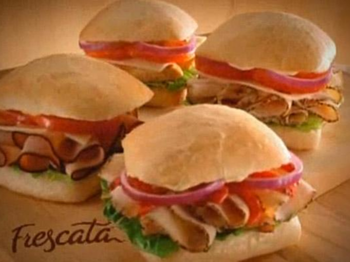 Wendy's Frescata sandwiches