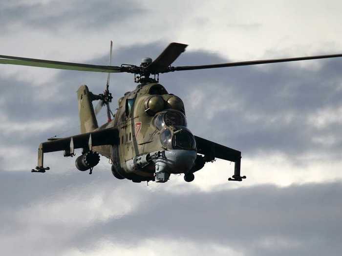The Mi-24 was the first Russian helicopter developed as both an assault transport and a gunship.
