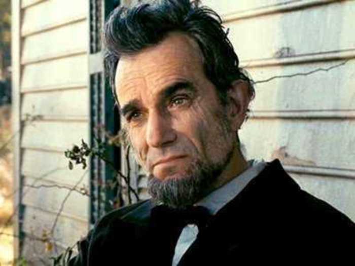 Daniel Day-Lewis texted as Abraham Lincoln.