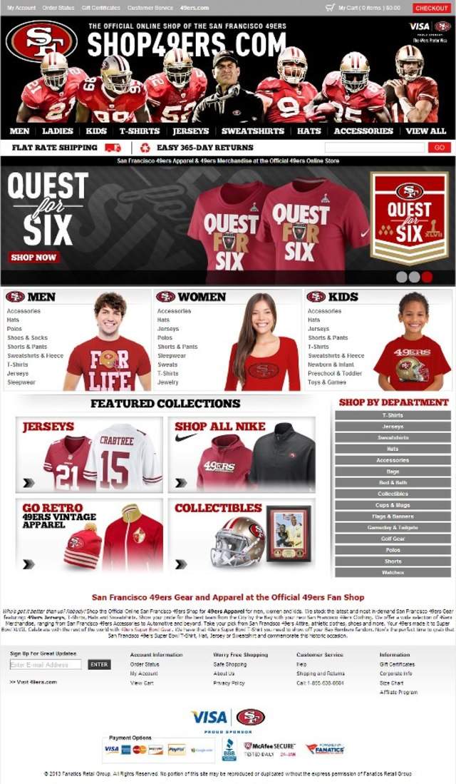 49ers store online