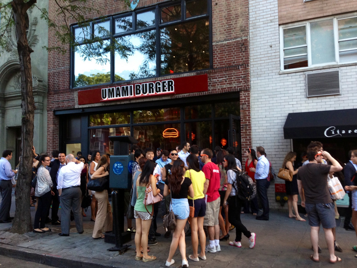 I attempted to try Umami Burger on Monday, the first day it opened — but the wait ranged between 2 and 3.5 hours.