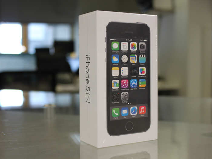 Here's the box for the iPhone 5S. Let's get to it.