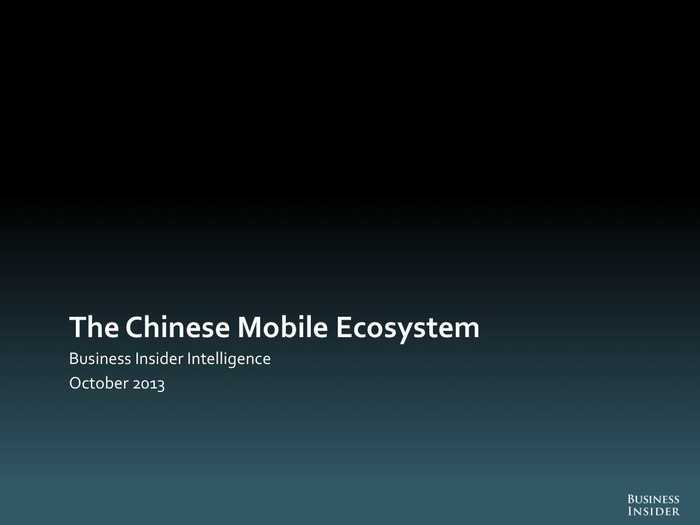 China's Mobile Industry - A Fantastic Growth Story That's Only Just Beginning [Slideshow]