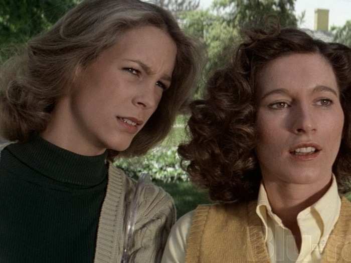 Then: Jamie Lee Curtis played high school student and main character, Laurie Strode.