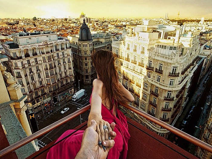 Natalia stood on the roof of Praktik Hotel in Madrid. "Madrid is undeniably one of the world’s most culturally and historically significant cities," Murad said.