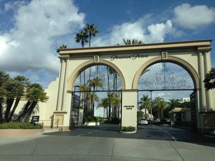 Behold the iconic gates guarding Paramount Pictures — the oldest surviving studio still located in Hollywood.