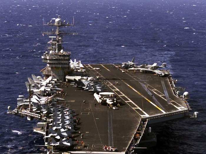 The USS Eisenhower was first deployed in 1975 and is not slated for replacement until around 2025.