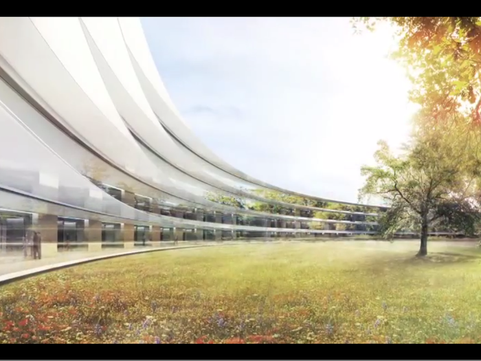 You may remember seeing the concept art for Apple's shiny new headquarters-to-come.