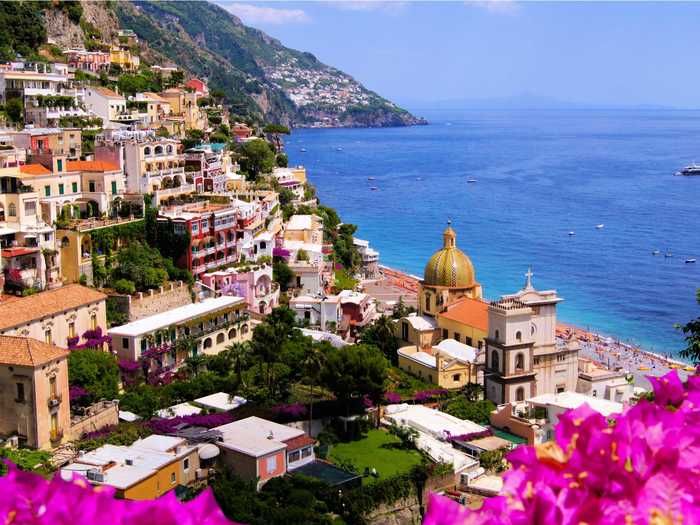 Drive along the gorgeous cliffs of the Amalfi Coast.