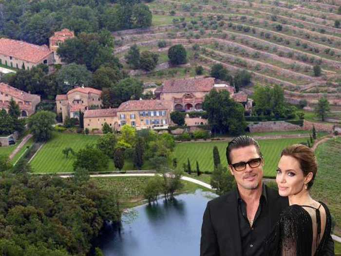 Brad Pitt and Angelina Jolie, Château Mirava, South France