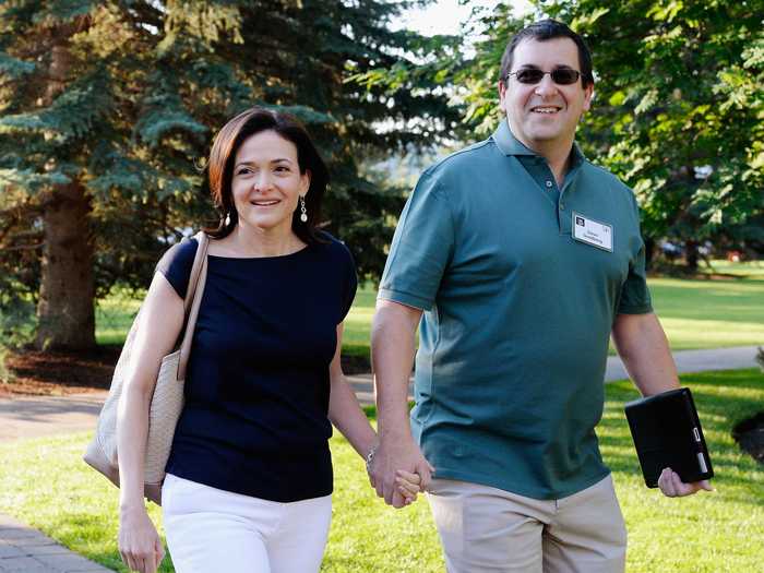 Sheryl Sandberg (Facebook COO) and Dave Goldberg (SurveyMonkey CEO)